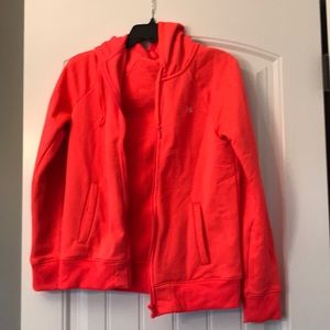 Under armour zip up with hoodie